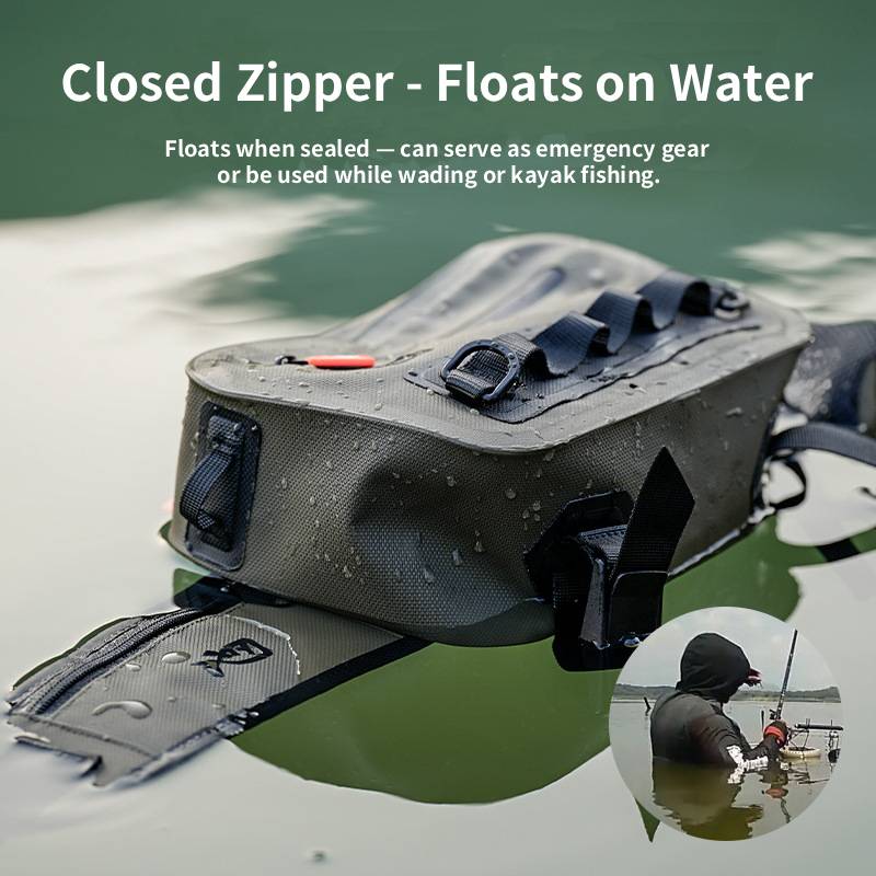 wfs-m-4-1 Waterproof Fishing Sling Bag – Compact Multi-Purpose Shoulder Pack for Lures & Gear