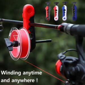 主图_1 Portable Fishing Line Spooler – Spinning Reel Line Winder with Silicone Rod Protector