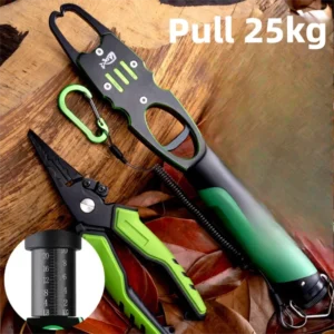 主图_3 Aluminum Alloy Fish Gripper with Scale & Lure Pliers Set – Anti-Slip Fishing Tool Kit
