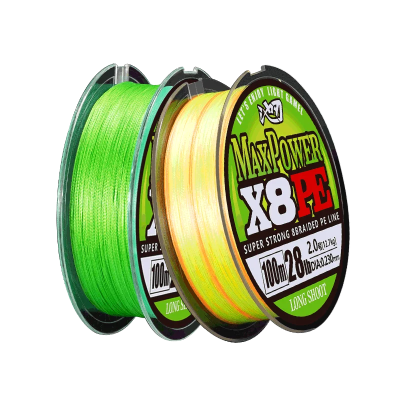 主图_4pe 8-Strand PE Braided Fishing Line – 100m Strong Lure Casting Main Line