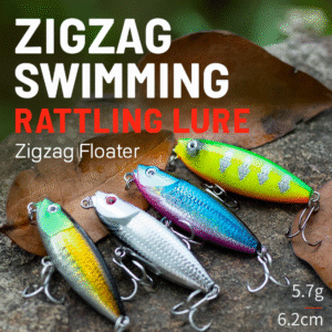 m-1-1 Walk-the-Dog Floating Pencil Bait - Topwater Lure with Treble Hooks